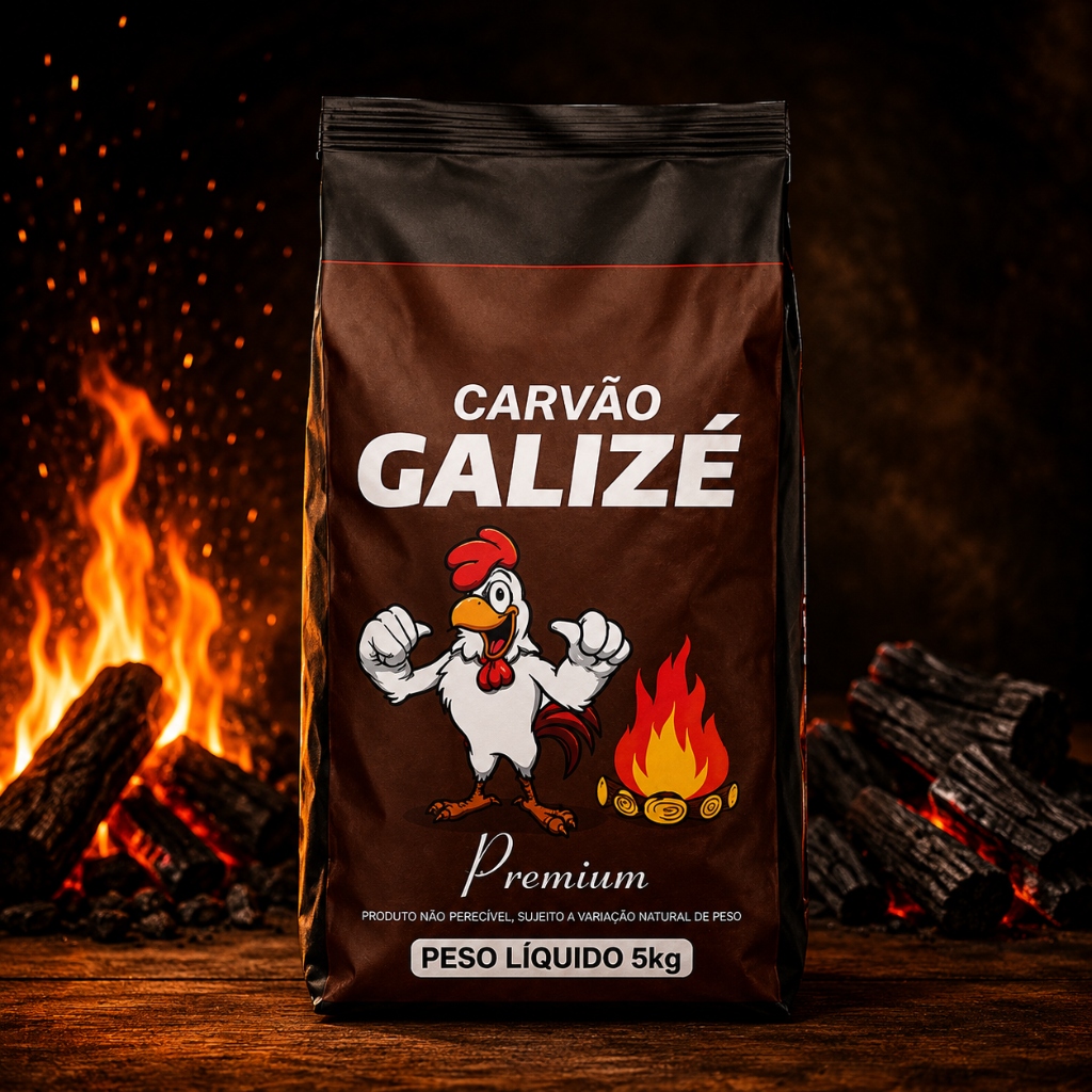 Carvão Galizé 5kg Premium